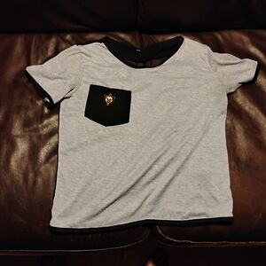 Gray and Black Kids T-Shirt